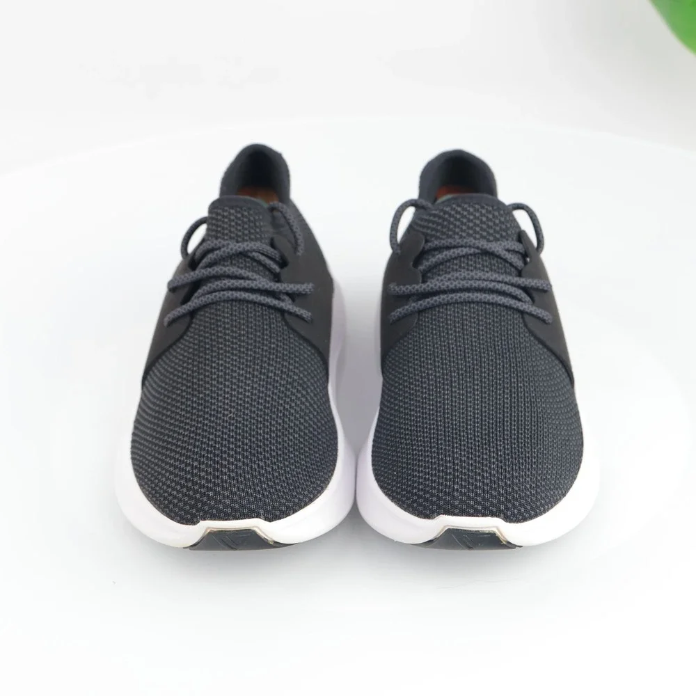 Vessi Womens Everyday Sneakers Size 10 Waterproof Black Gray Knit Lace Up Shoes